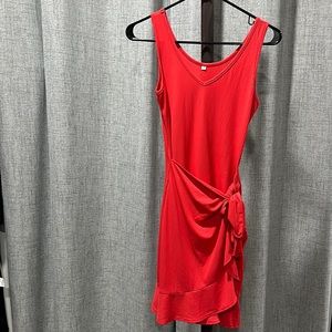 Dress faux wrap dress
